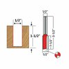 Big Horn Router Bit - 1/2 Inch Shank. 1/2 Inch O.D Cutter, 1-1/2 Inch Deep, 3-1/4 Inch Length 19658